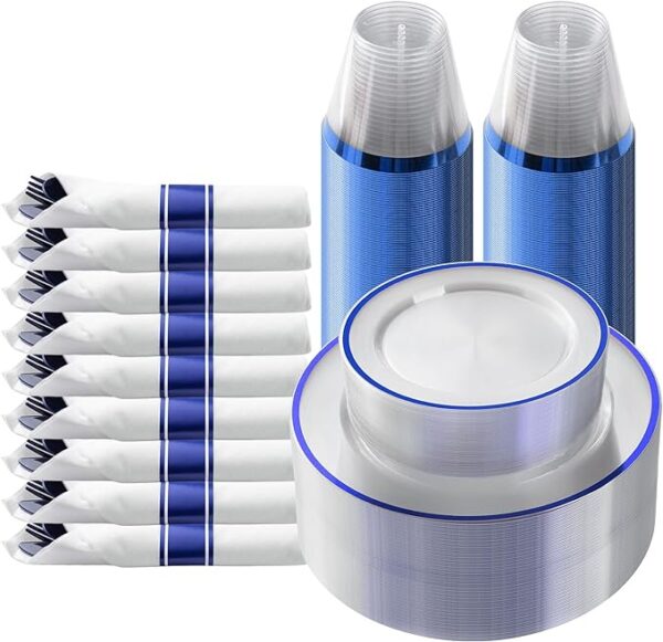 Dark blue party pack dinnerware set