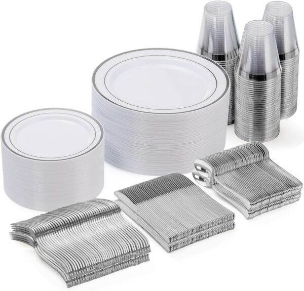 Goodluck 600 pieces gold disposable plates