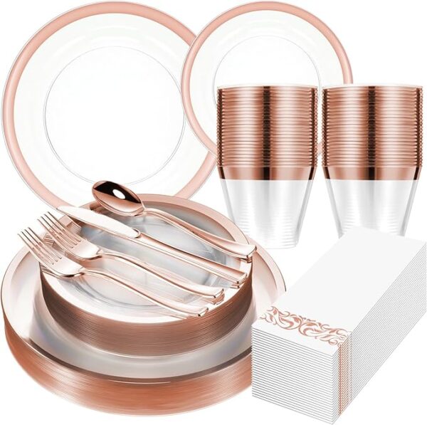 Rose gold cutlery sets